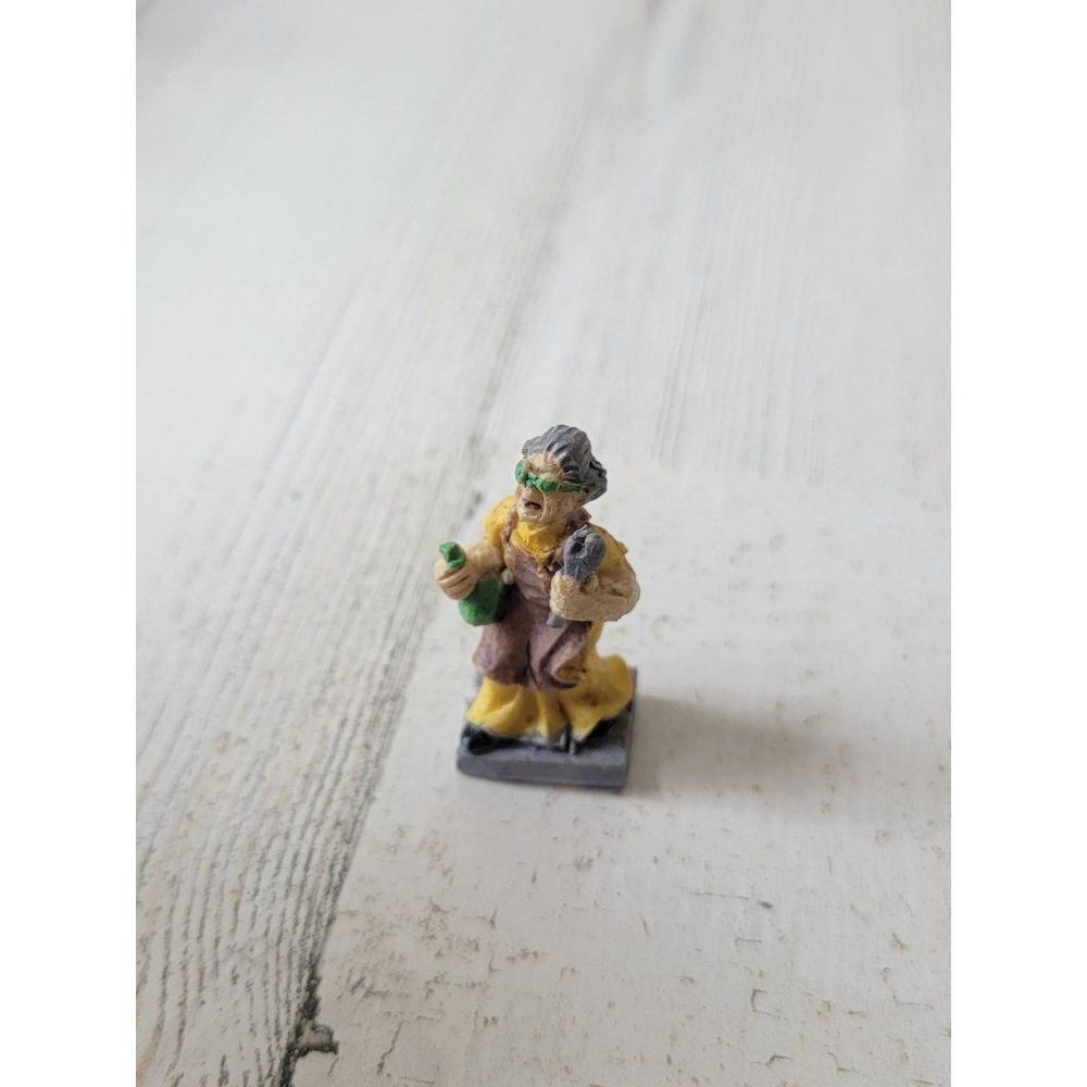 Evil scientist woman wrench potion Halloween Village accessory